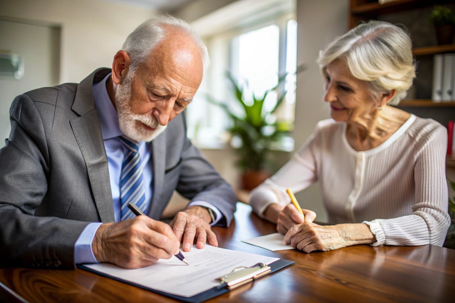 Older clients signing will/trust documents